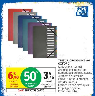 TRIEUR CROSSLINE A4 OXFORD