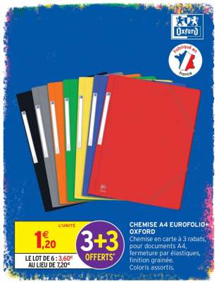 CHEMISE A4 EUROFOLIO+ OXFORD