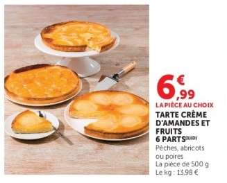 Tarte Crème d'Amandes et Fruits