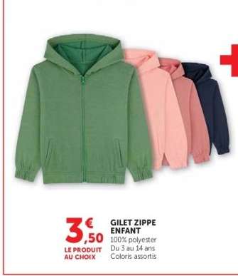 Gilet Zippé Enfant