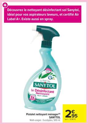 SANYTOL Pistolet nettoyant ménager