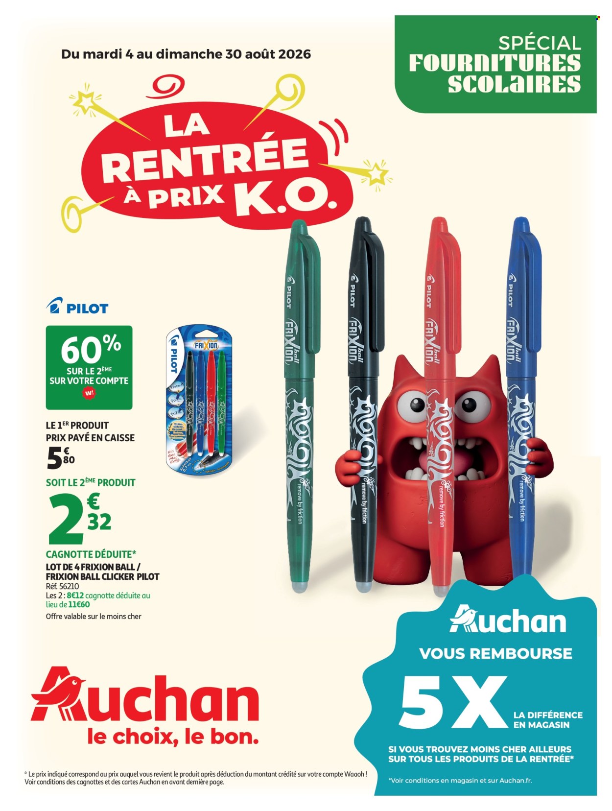 Catalogue Auchan - 04.08.2026 - 30.08.2026. Page 1
