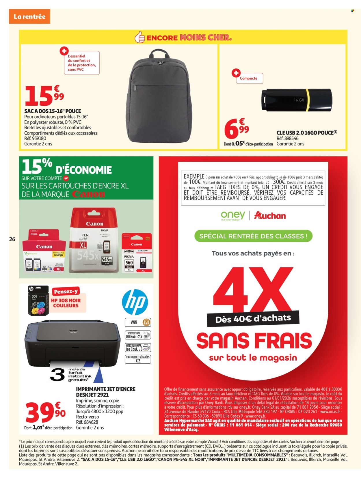 Catalogue Auchan - 04.08.2026 - 30.08.2026. Page 26