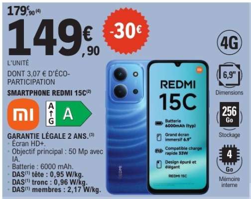 SMARTPHONE REDMI 15C