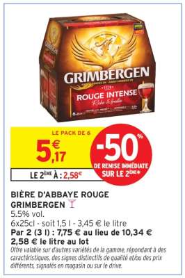 BIÈRE D'ABBAYE ROUGE GRIMBERGEN