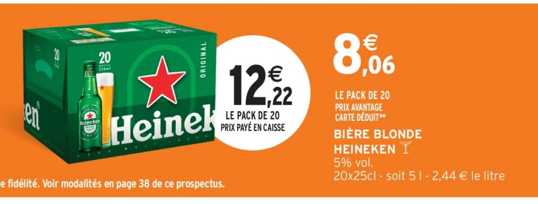 Bière Blonde Heineken*