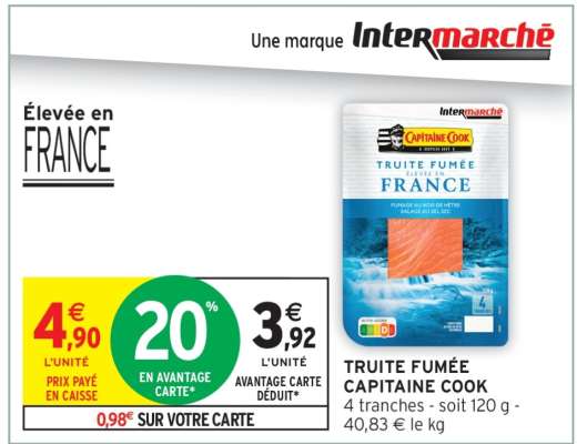 TRUITE FUMÉE CAPITAINE COOK