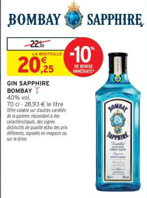 GIN SAPPHIRE BOMBAY