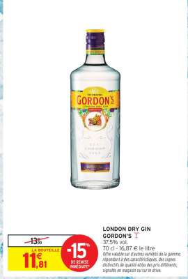 London Dry Gin GORDON'S
