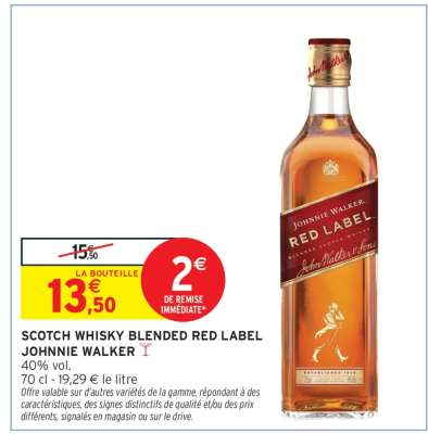 Scotch Whisky Blended Red Label Johnnie Walker