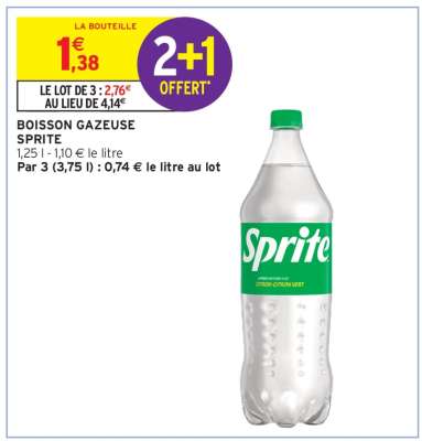 Boisson Gazeuse Sprite