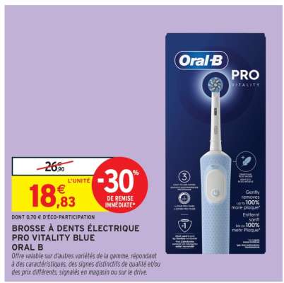BROSSE À DENTS ÉLECTRIQUE PRO VITALITY BLUE ORAL B