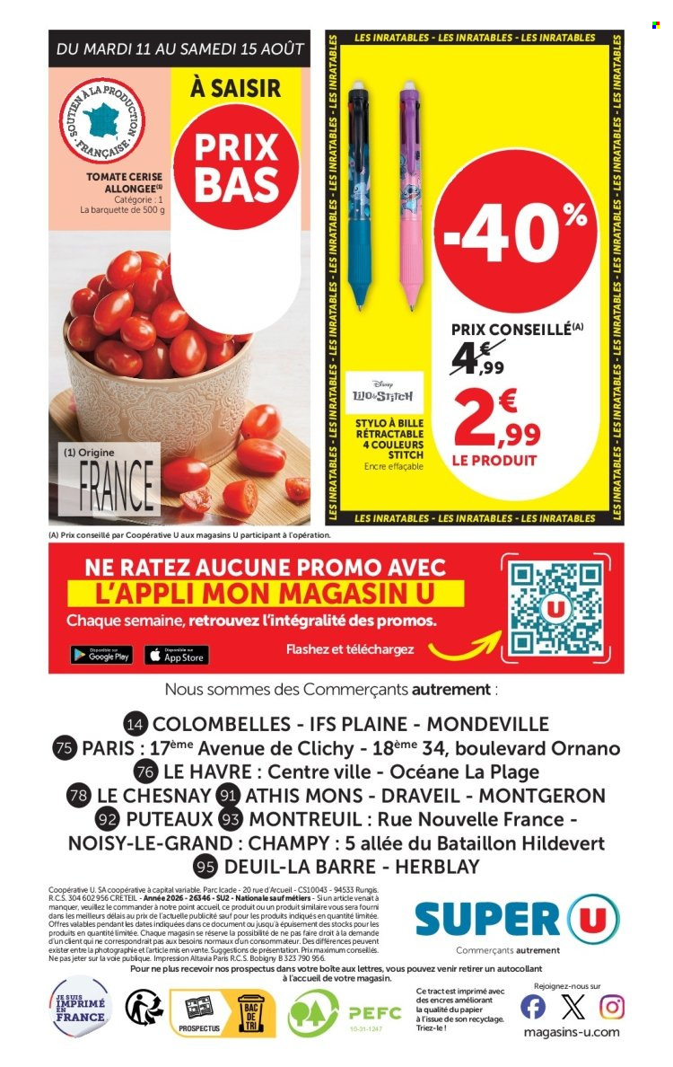 Catalogue SUPER U - 11.08.2026 - 23.08.2026. Page 20