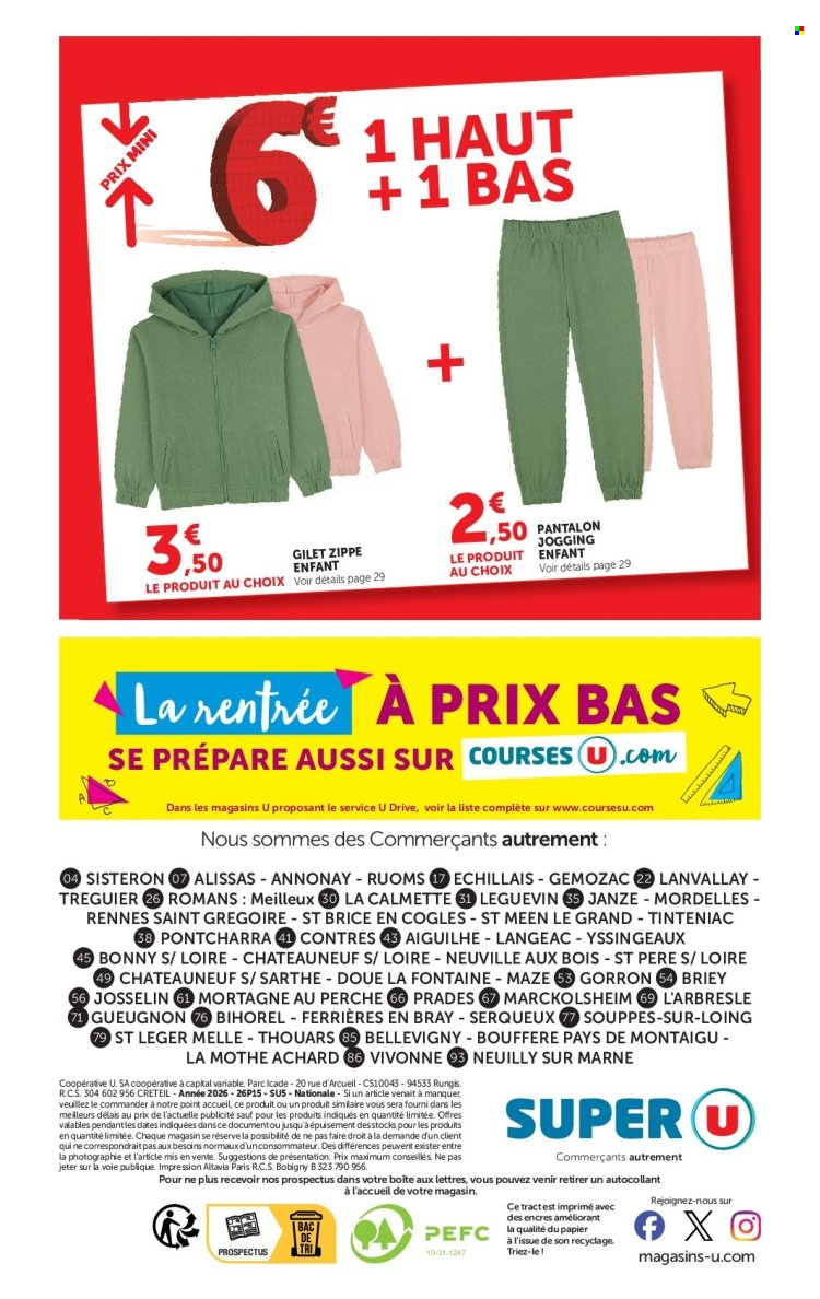Catalogue SUPER U - 11.08.2026 - 30.08.2026. Page 44