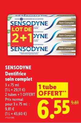 SENSODYNE Dentifrice soin complet