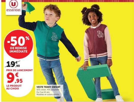 Veste Teddy Enfant