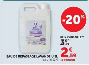 EAU DE REPASSAGE LAVANDE U 5L