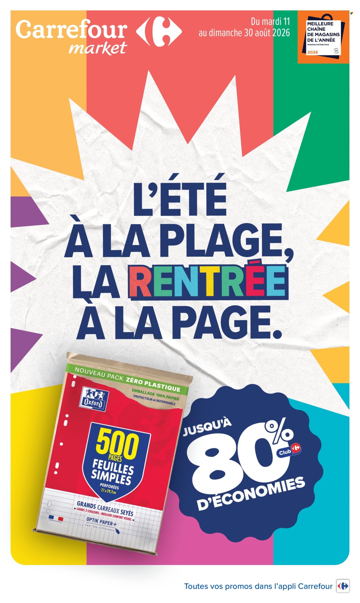 Catalogue Carrefour Market - 11.08.2026 - 30.08.2026. Page 1