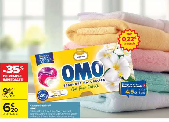 Capsule Lessive OMO