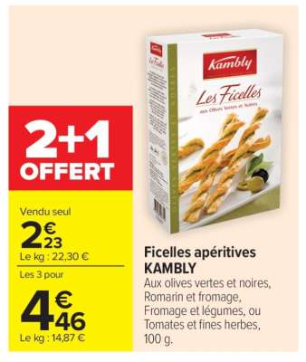 Ficelles apéritives KAMBLY