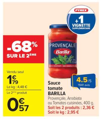Sauce Tomate Barilla