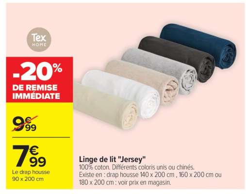 Linge de lit "Jersey"