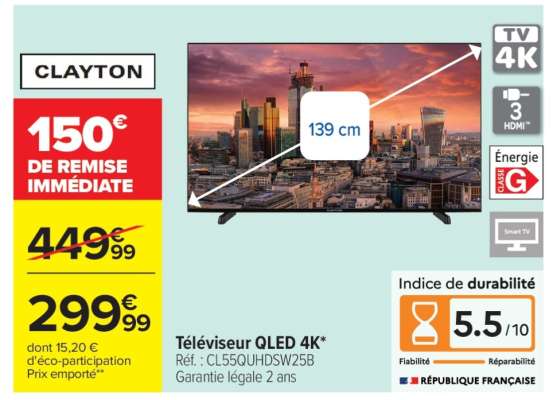 Téléviseur QLED 4K