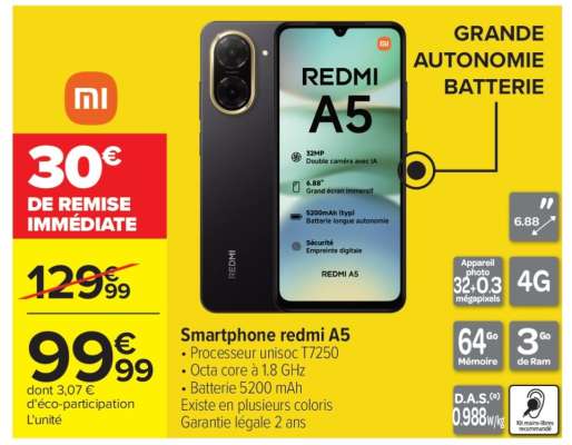Smartphone Redmi A5