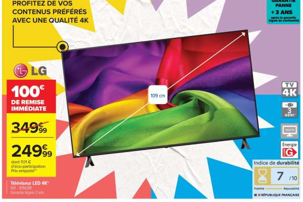 Téléviseur LED 4K*