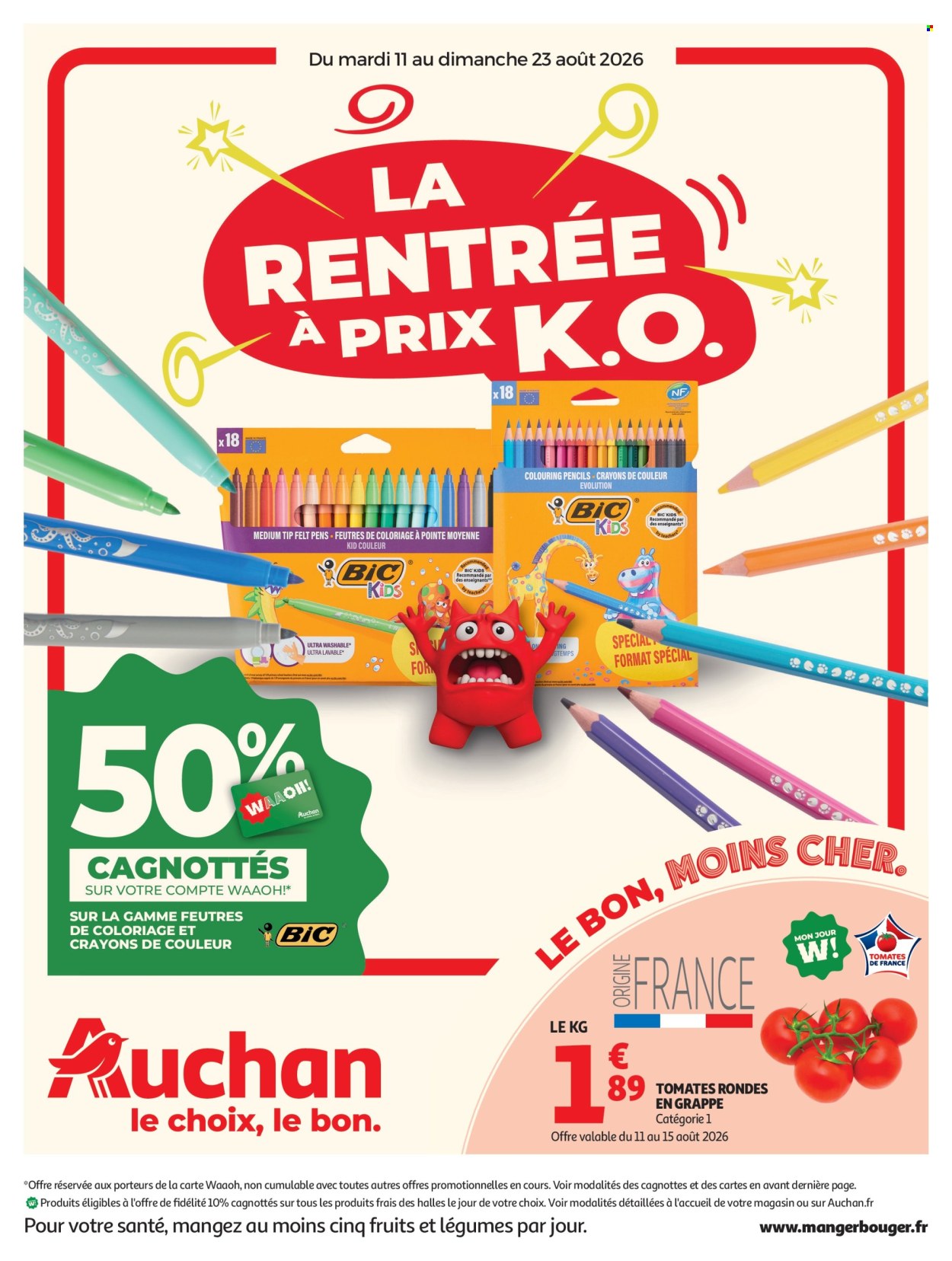 Catalogue Auchan - 11.08.2026 - 23.08.2026. Page 1