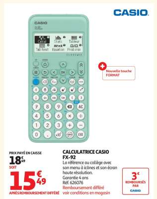 CALCULATRICE CASIO FX-92