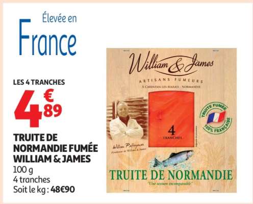 TRUITE DE NORMANDIE FUMÉE WILLIAM & JAMES