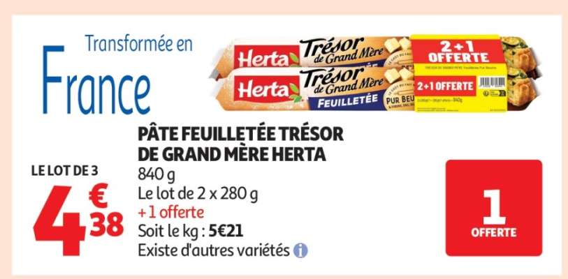 PÂTE FEUILLETÉE TRÉSOR DE GRAND MÈRE HERTA