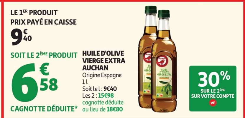 Huile D'olive Vierge Extra Auchan