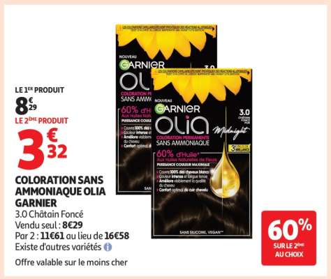 COLORATION SANS AMMONIAQUE OLIA GARNIER