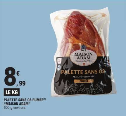 PALETTE SANS OS FUMÉE “MAISON ADAM”