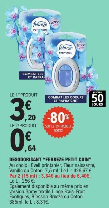 DESODORISANT "FEBREZE PETIT COIN"