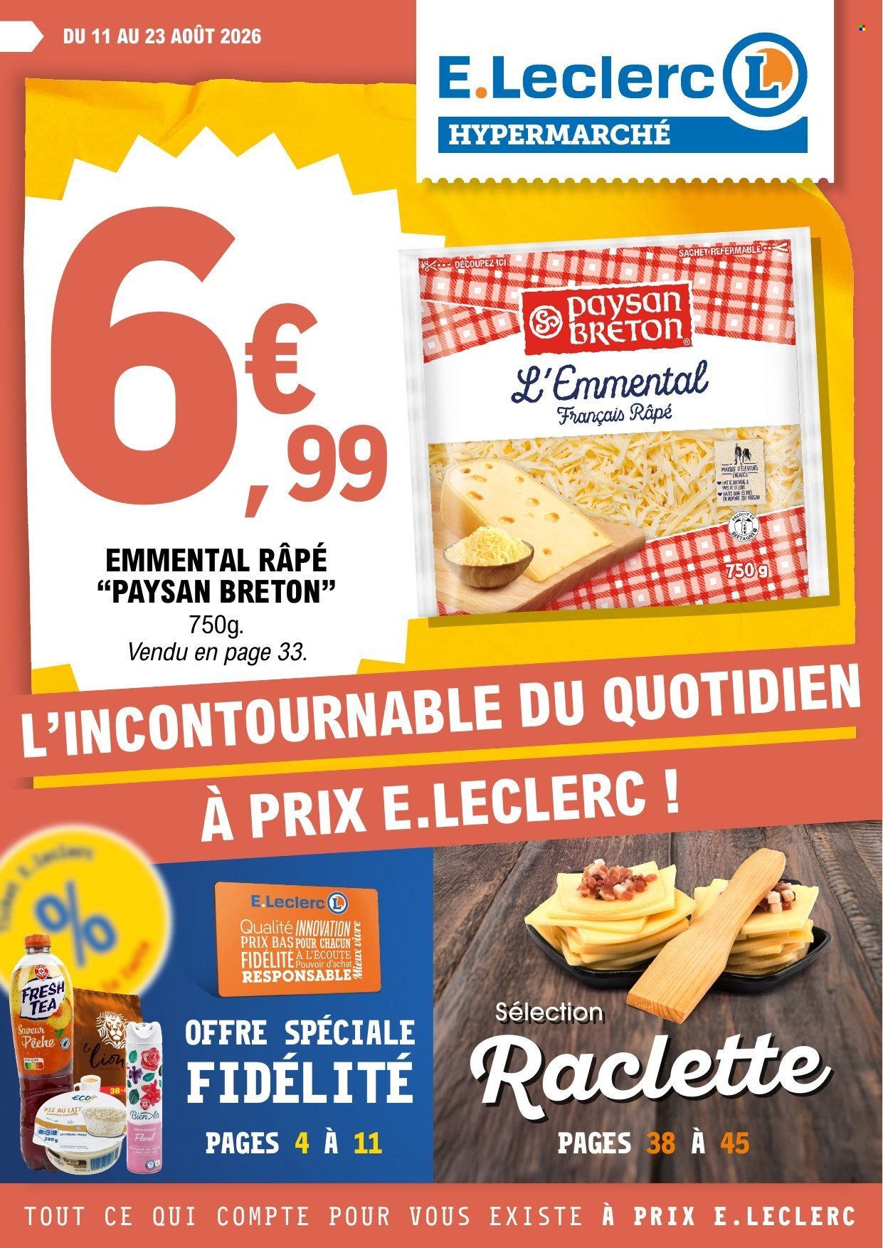 Catalogue E.Leclerc - 11.08.2026 - 23.08.2026. Page 1