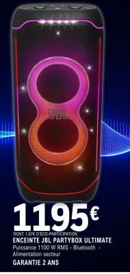 ENCEINTE JBL PARTYBOX ULTIMATE