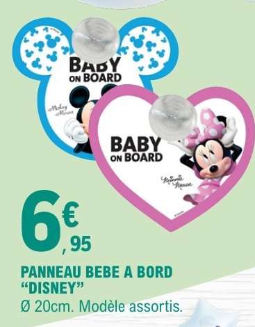 PANNEAU BEBE A BORD “DISNEY”