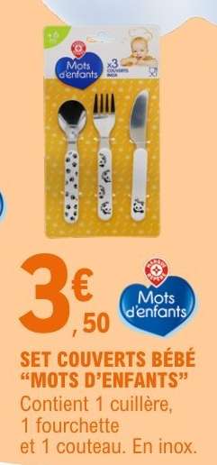 SET COUVERTS BÉBÉ “MOTS D’ENFANTS”