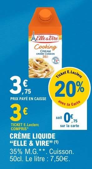 CRÈME LIQUIDE “ELLE & VIRE”
