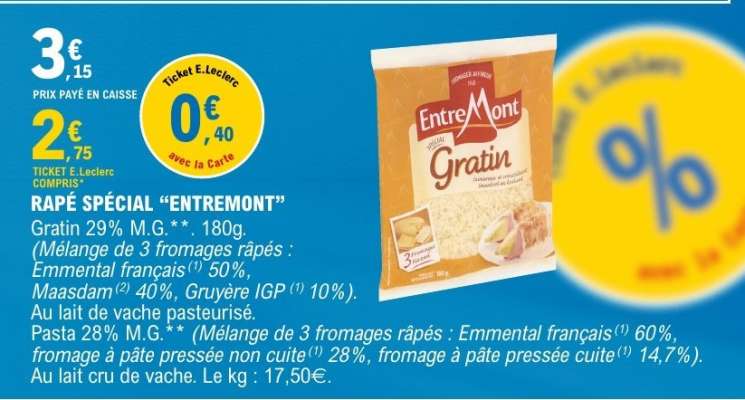 RÂPÉ SPÉCIAL “ENTREMONT”