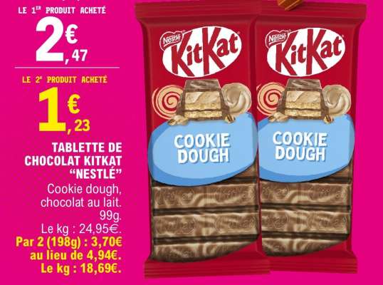 TABLETTE DE CHOCOLAT KITKAT “NESTLÉ”