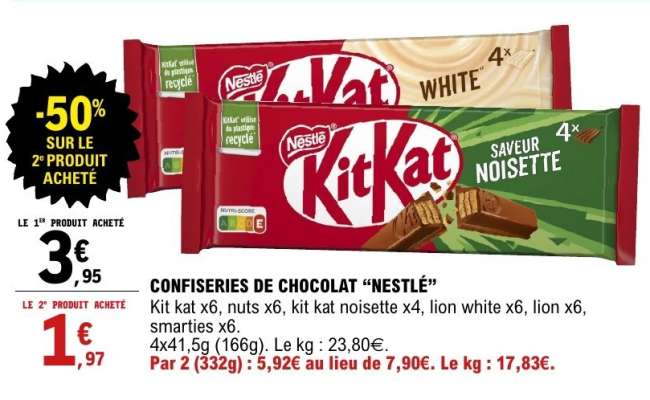 CONFISERIES DE CHOCOLAT “NESTLÉ”