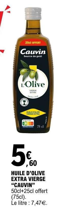 HUILE D’OLIVE EXTRA VIERGE “CAUVIN”
