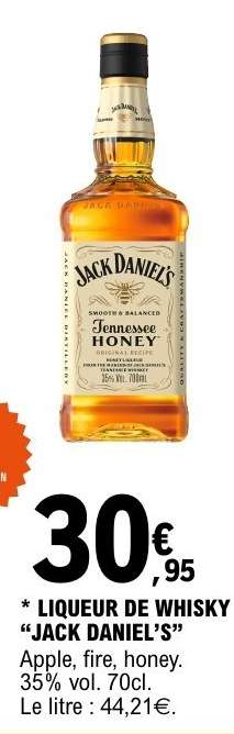 Liqueur de Whisky JACK DANIEL'S