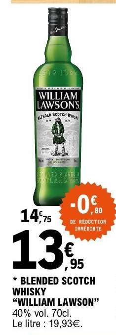 BLENDED SCOTCH WHISKY 'WILLIAM LAWSON'