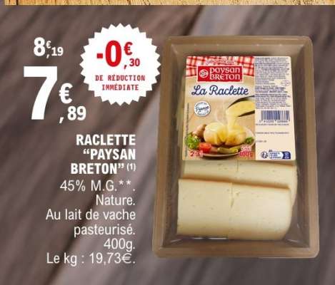 Raclette 'Paysan Breton'