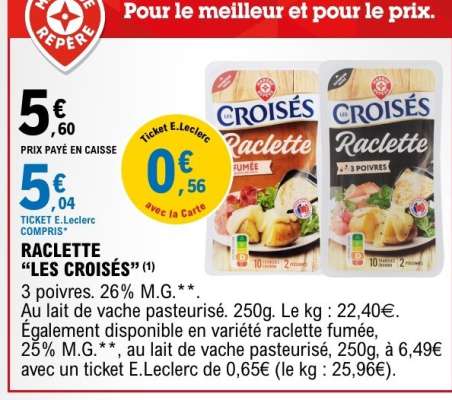 Raclette 'Les Croisés'